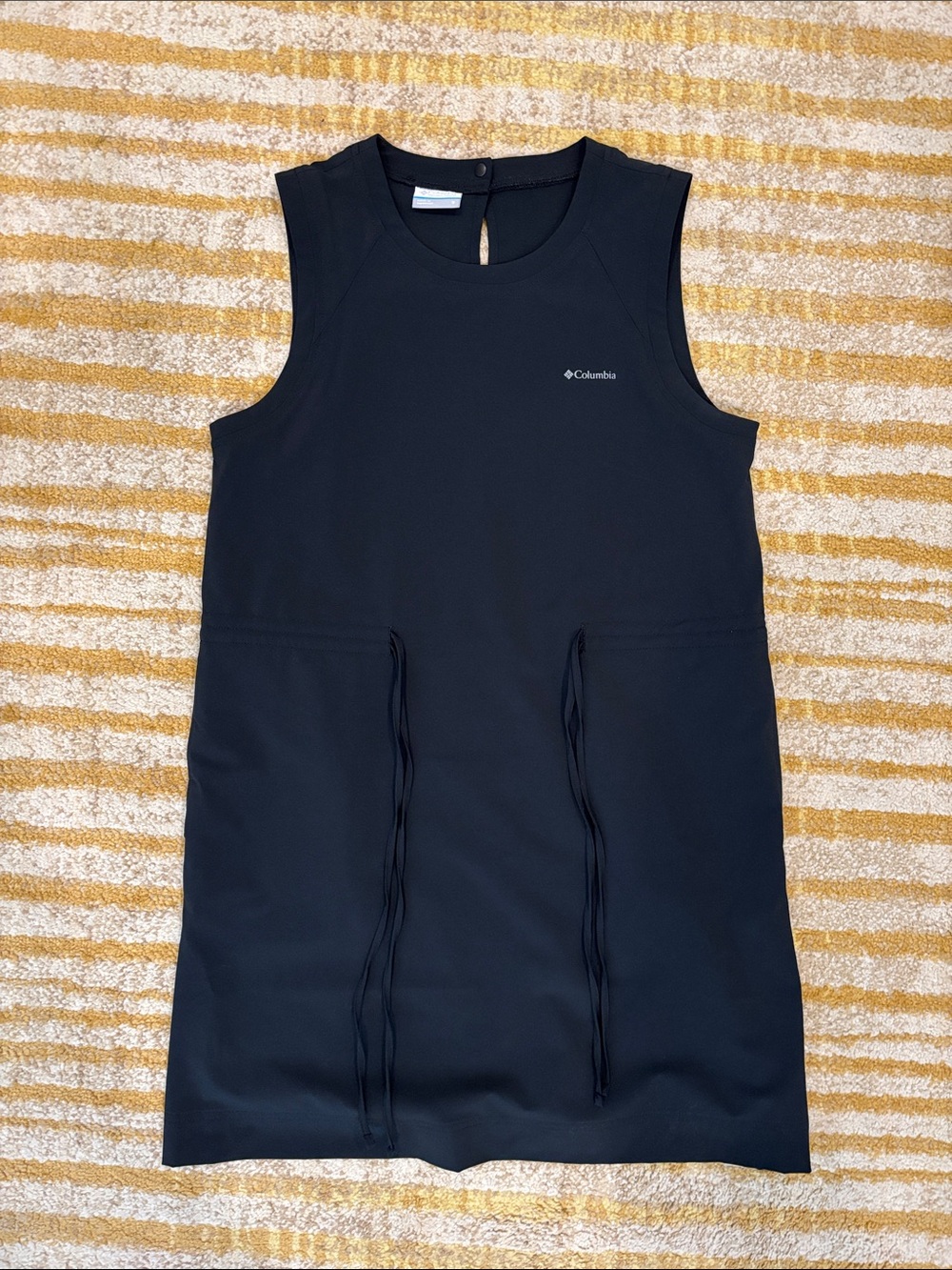 Columbia Black Sleeveless Active Mini Dress with side pockets